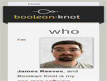 Tablet Screenshot of booleanknot.com